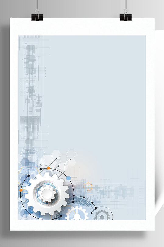 创意设计齿轮造型背景-众图网