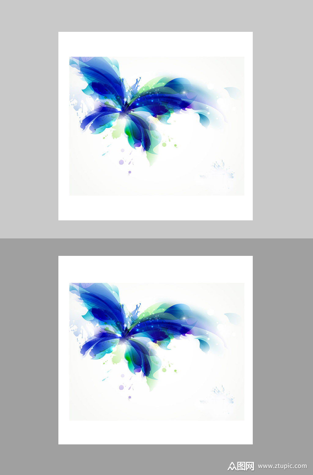 唯美蝴蝶中国风背景