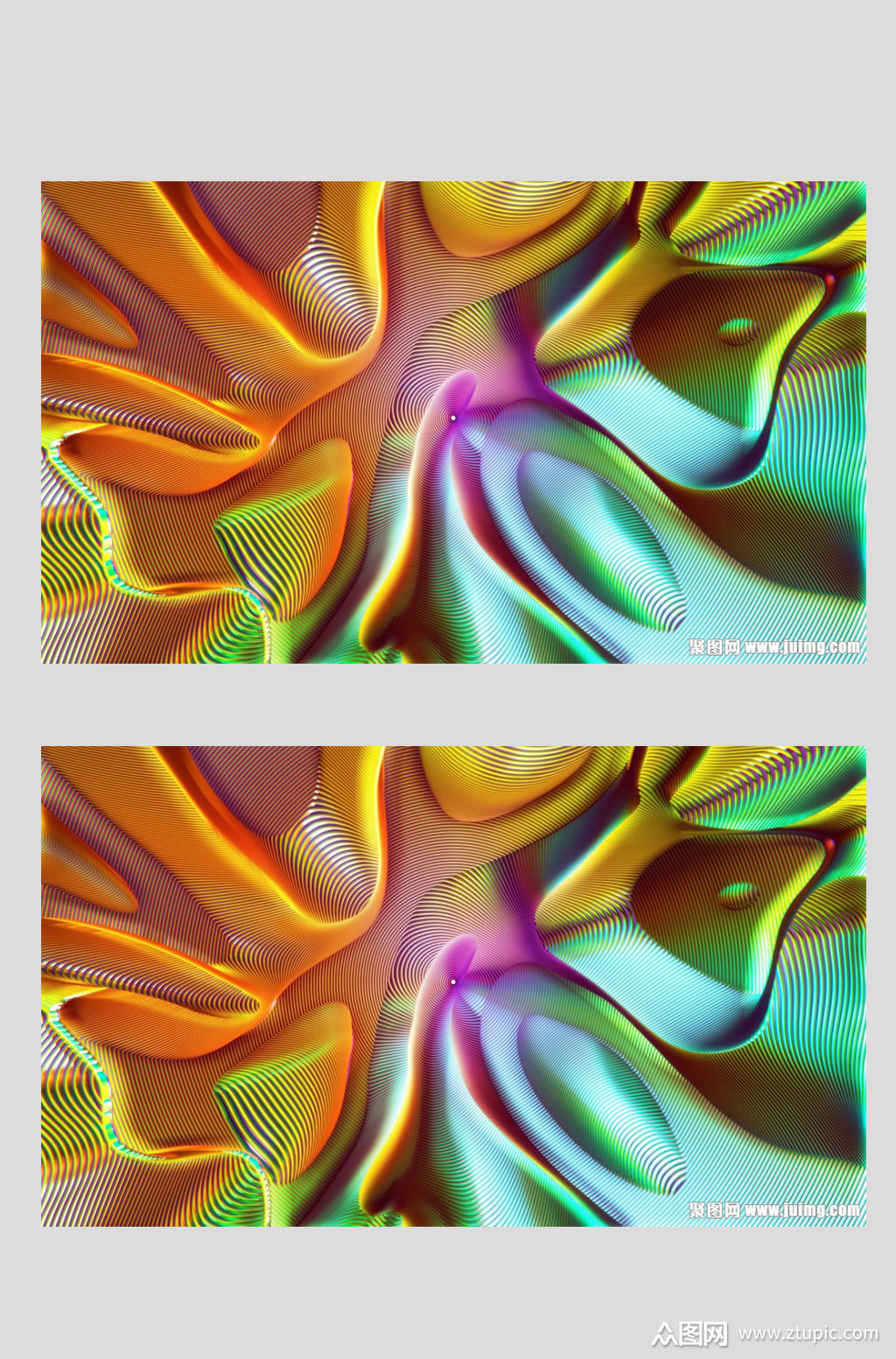 时尚创意彩色波纹背景模板下载-编号391460-众图网