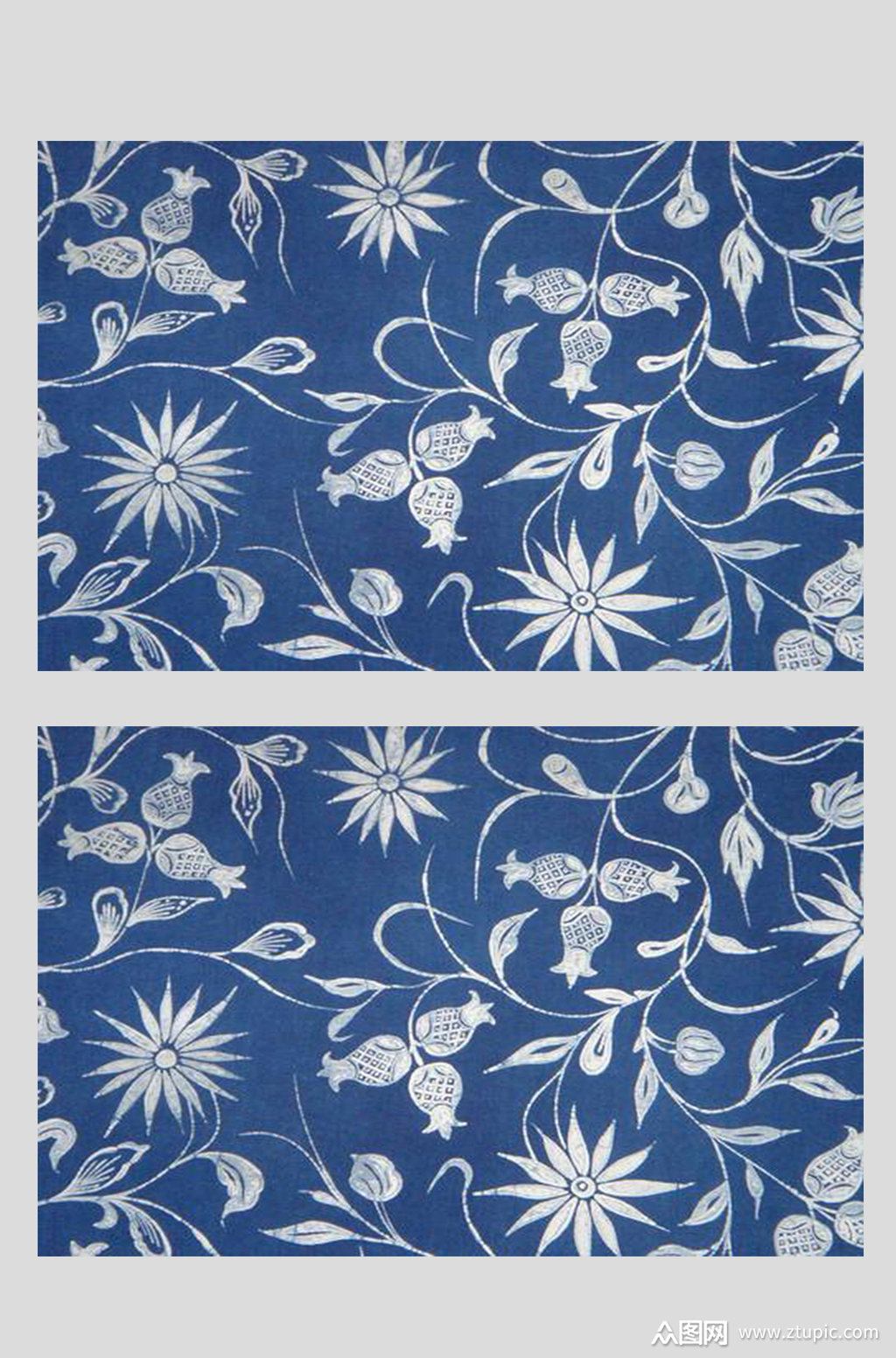 彩色花卉底纹编制花布图案009素材