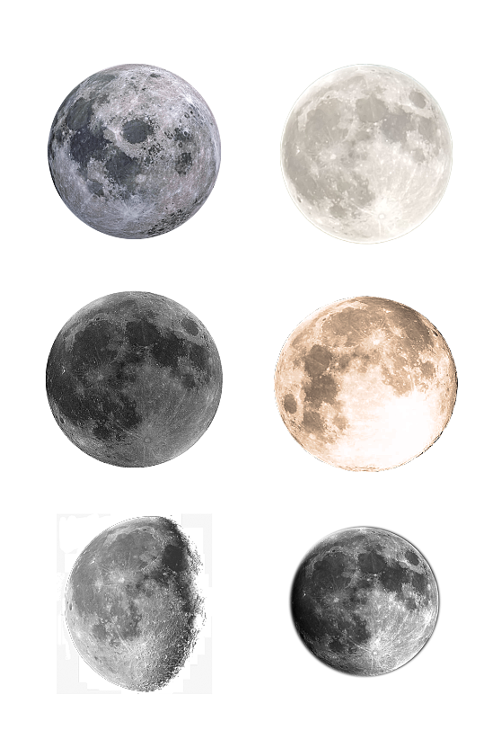 月球月亮嫦娥揽月登月免抠元素
