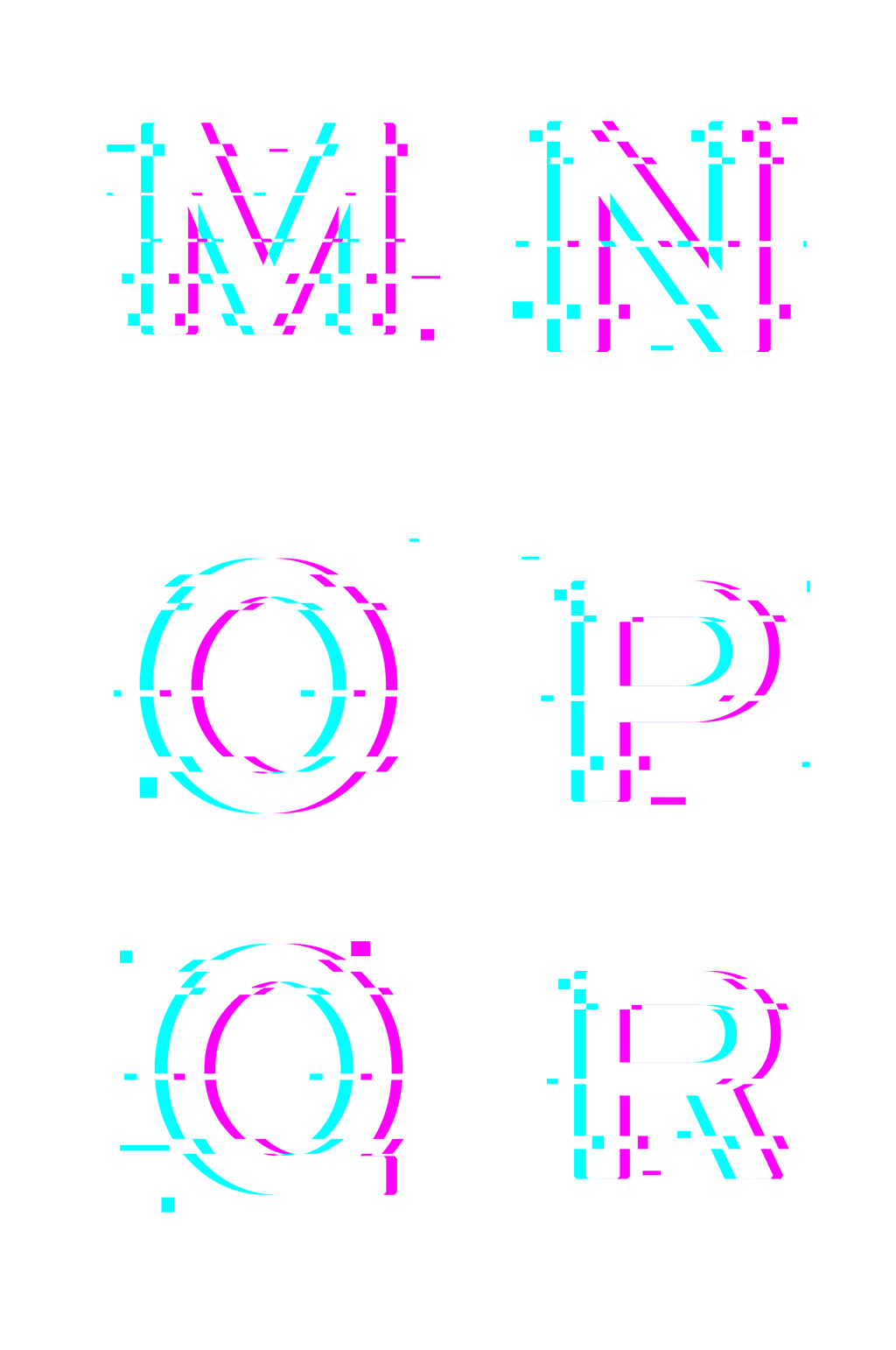 英文字母MR抖音短视频标识音符免抠元素素材