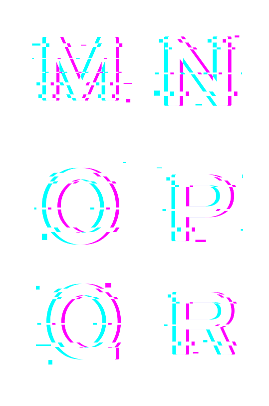 英文字母MR抖音短视频标识音符免抠元素