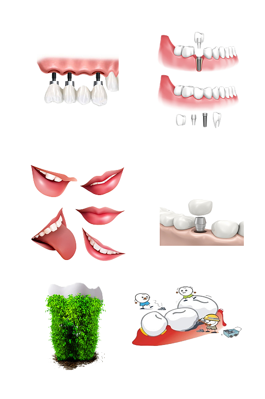 牙套种牙牙齿保护护牙爱牙免抠元素