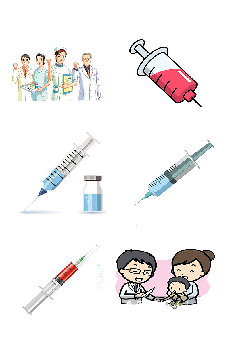 新冠病毒疫苗研发注射医疗卫生免抠素材
