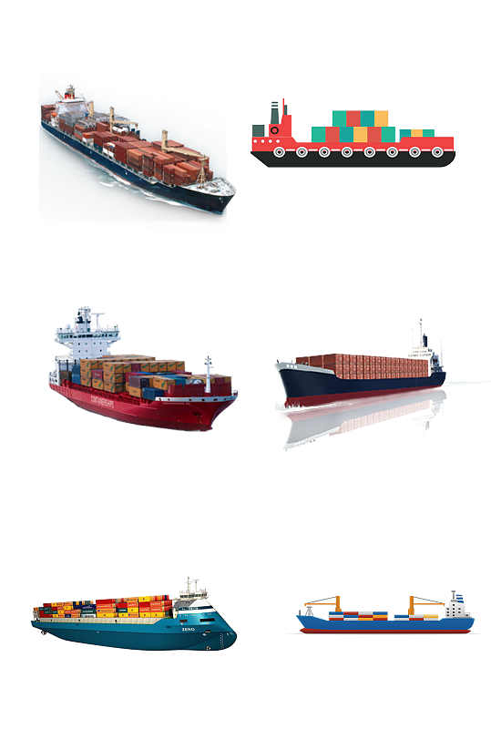 国际货运物流货轮海上运输免抠元素