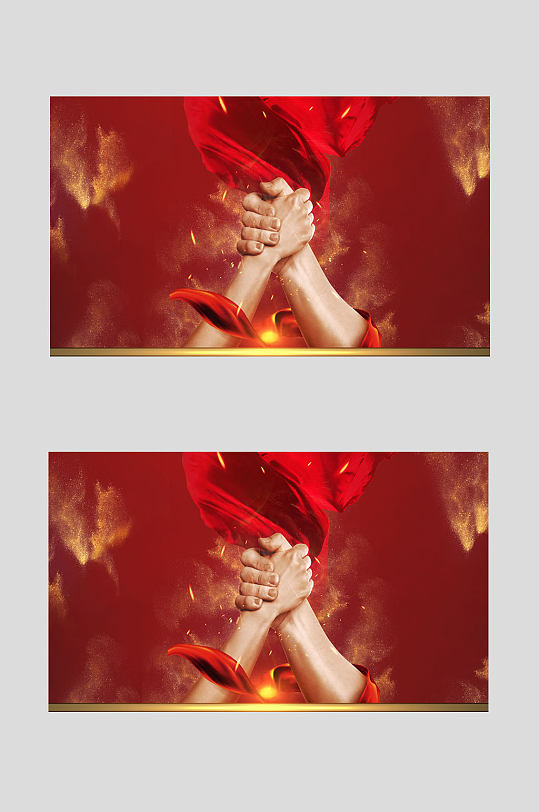 红色创意设计团队建设背景图片