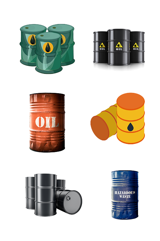 石油桶石化产品能源免抠元素