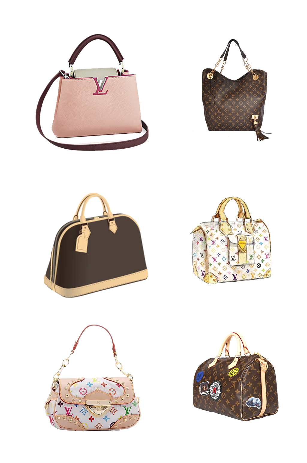 lv路易威登时尚包包免抠元素素材