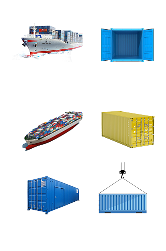 集装箱货运物流海运免抠元素