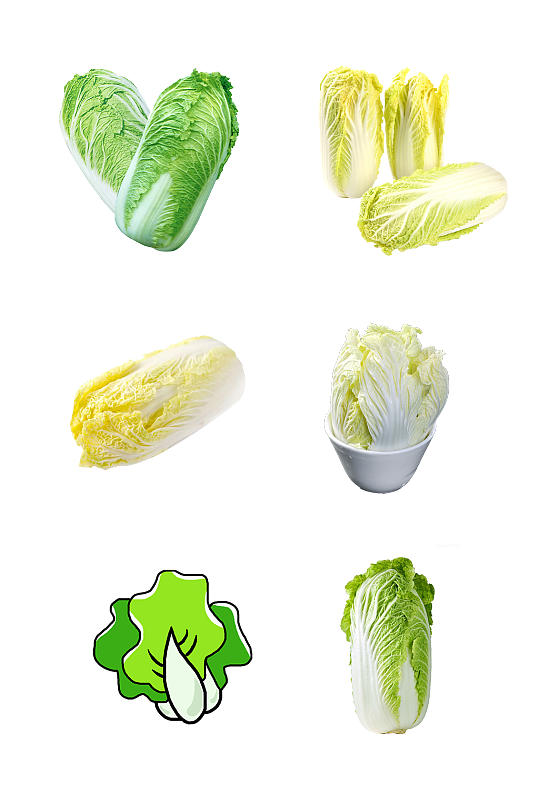 大白菜种植农副产品免抠元素