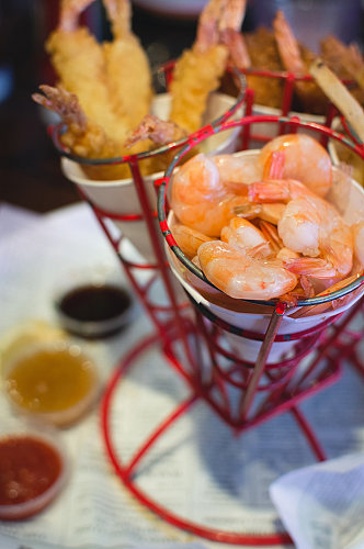 海鲜小吃炸鱼高端餐厅美食摄影图片