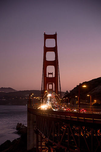 夜色钢架城市桥梁立交桥道路摄影图片