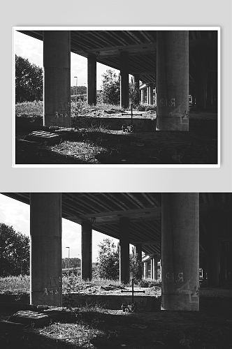 城市桥梁立交桥道路光影立体摄影图片