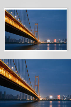 城市桥梁跨海立交桥道路光影立体摄影图片