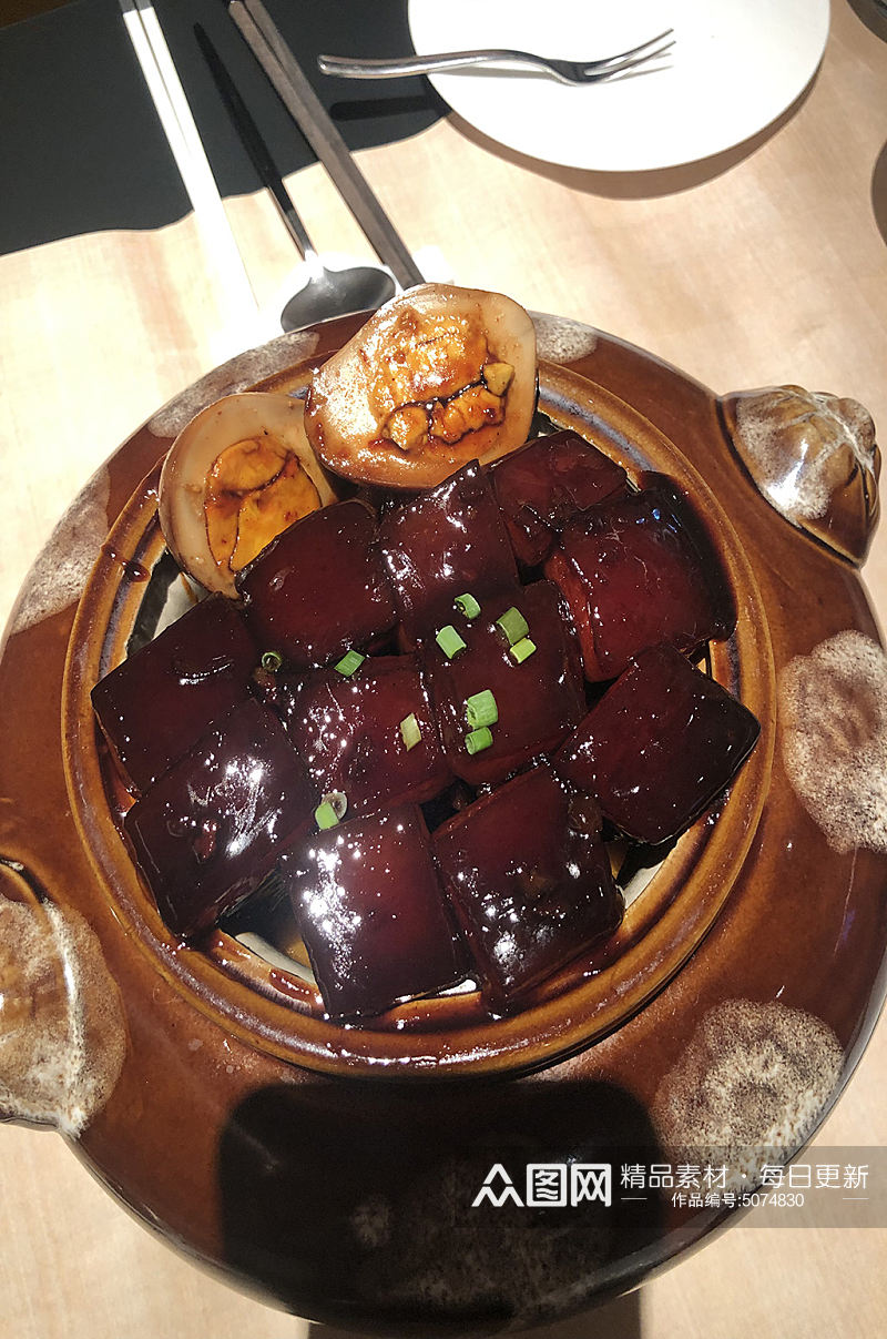 红烧肉高端酒楼餐厅特色名菜摄影图片素材