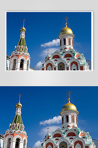 俄罗斯风情地域风景蓝旅游人文摄影图片