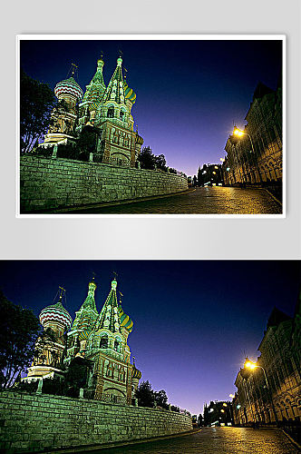 俄罗斯风情城市风貌历史人文建筑摄影图片