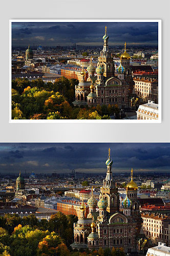 俄罗斯圣彼得堡城市风景建筑地理摄影图片