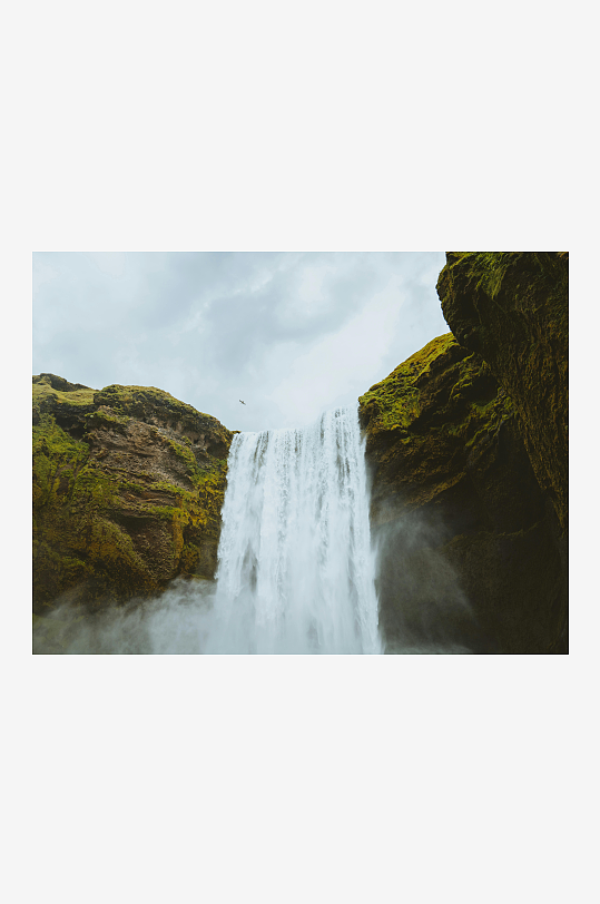 瀑布溪水大瀑布山区流水高山流水-众图网