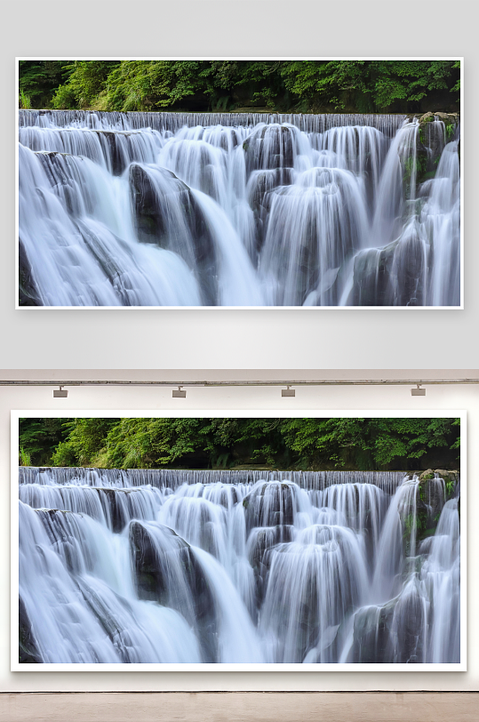 瀑布溪水大瀑布山区流水高山流水-众图网