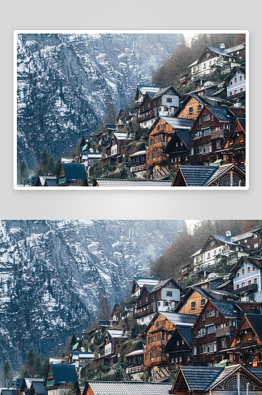 山峰高山峻岭险峻山峰烟雾山脉白云蓝天-众图网