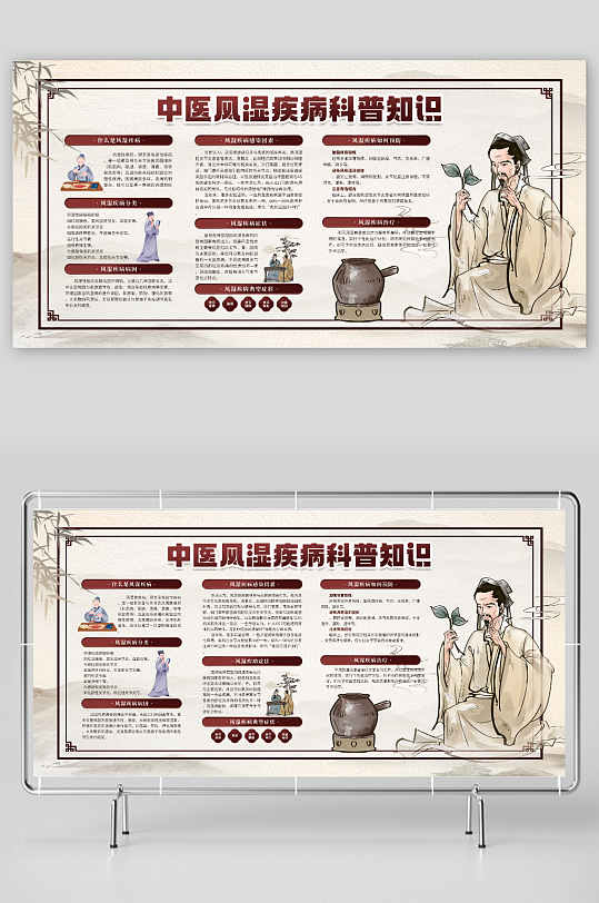 中醫(yī)風(fēng)濕疾病科普知識宣傳欄展板