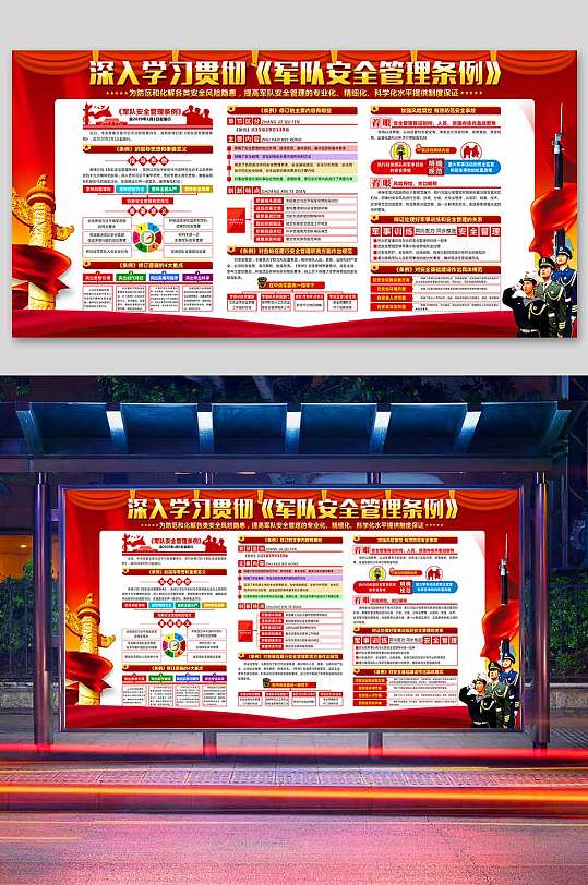 简约插画上海市非机动车安全管理条例展板非机动车安全管理条例宣传