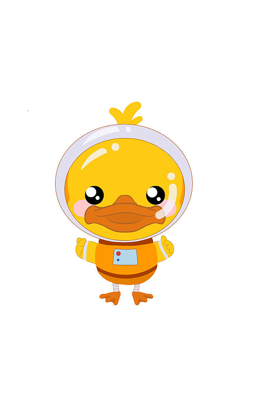 可爱q板小鸭子-众图网