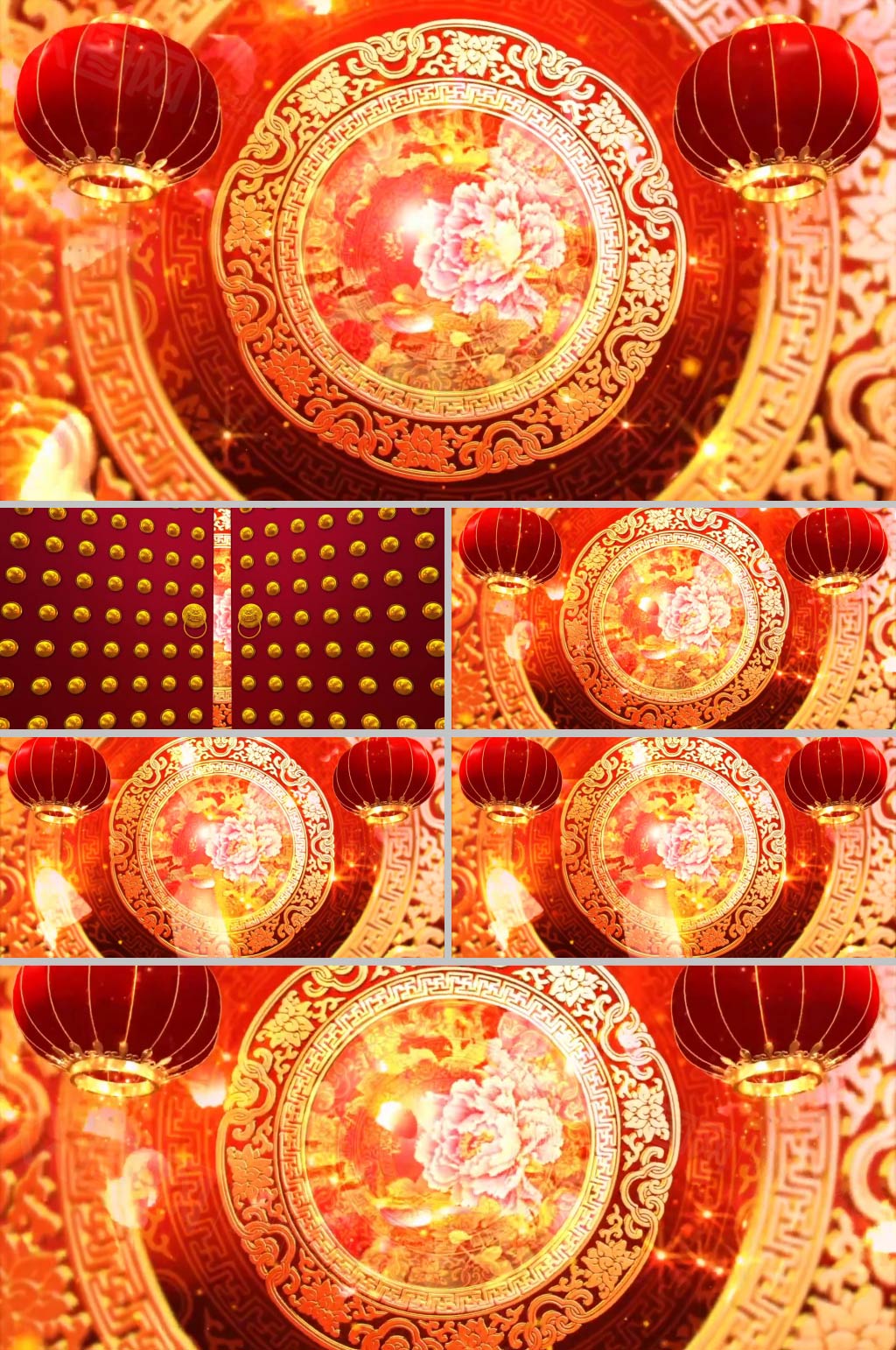 唯美大氣春節(jié)喜慶背景l(fā)ed視頻素材