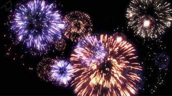 唯美大气喜庆烟花爆炸效果展示视频-众图网