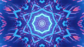 炫酷震撼舞台万花筒背景视频-众图网