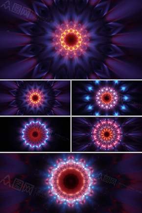 唯美粉色隧道穿越led视频素材下载-众图网