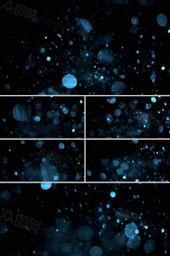 蓝色粒子斑点闪烁背景led视频素材