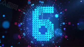 大气喜庆春节倒计时数字新年视频-众图网