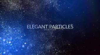 华丽优雅粒子闪耀图文标题展示开场片头-众图网