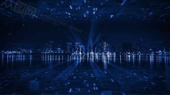 震撼炫酷科技企业宣传数据背景视频.mp4-众图网