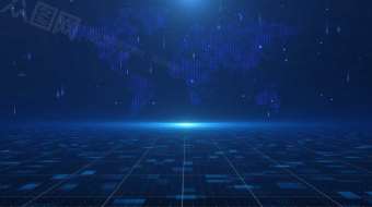 4k蓝色科技地面大气唯美AE模板视频-众图网