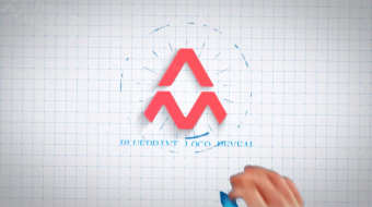 大气简约手画logo片头ae视频模版-众图网