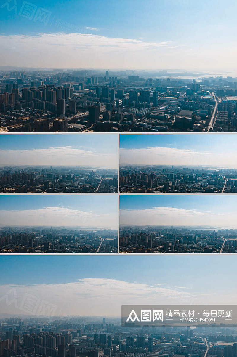 大气8K城市高楼建筑航拍移动延时摄影素材