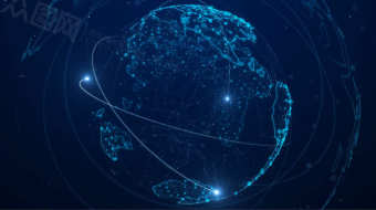 蓝色科技粒子星球企业宣传背景视频-众图网