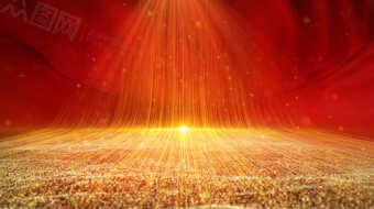 金色炫酷大气唯美粒子企业宣传背景视频-众图网