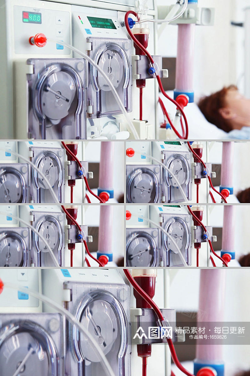 医院透析医疗设备实拍视频素材