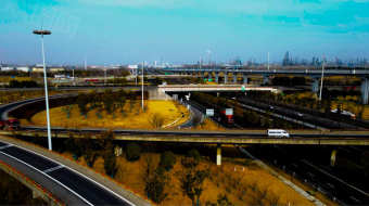 航拍交通路网高速公路交通枢纽-众图网