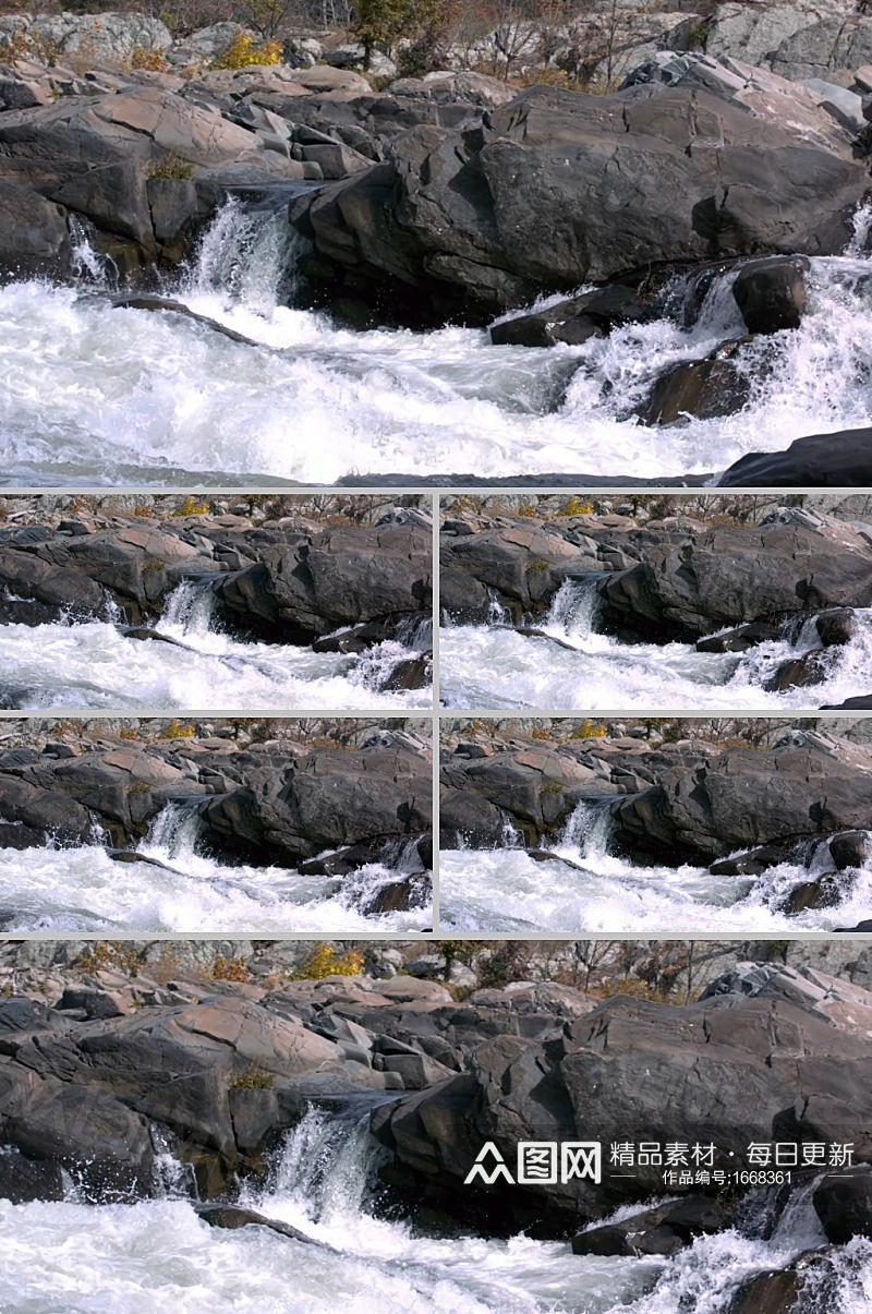 慢镜头拍摄小溪流水视频素材素材