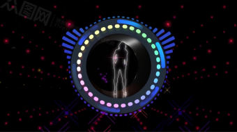 动感炫酷舞台音乐dj背景视频-众图网