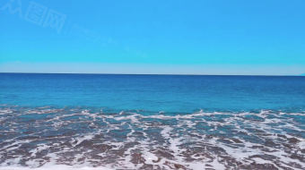 4k实拍蓝色海水海浪海边视频素材-众图网