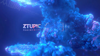 彩色烟雾流体特效动画LOGO宣传AE模板-众图网