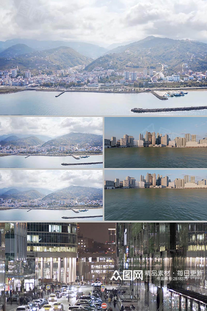 4k实拍大气城市建筑科技企业宣传视频素材