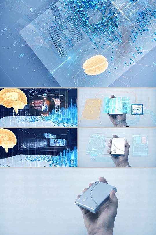 科技企业宣传展示科技元素视频-众图网